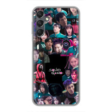 Чохол Гра в кальмара для Samsung Galaxy A25 (A256) – Колаж гра кальмара