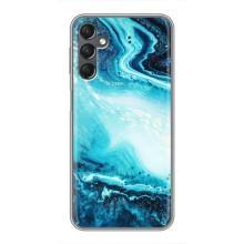 Мраморний чехол на Samsung Galaxy A25 (A256) (VPrint) (Блакитний мрамор)