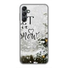 Новогодние, Праздничные Чехлы для Samsung Galaxy A25 (A256) - 2024 год (Let it snow)