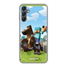 Чохли для Samsung Galaxy A25 (A256) (Персонажі МайнКрафт) (На коні)