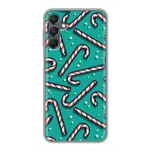 Силиконовый бампер на рождество для Samsung Galaxy A25 (A256) (Леденцы)
