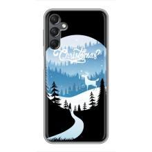 Силиконовый бампер на рождество для Samsung Galaxy A25 (A256) (Рождественский Олень)