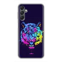 Силиконовый бампер с картинкой животных для Samsung Galaxy A25 (A256) (Тигр-Арт)