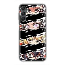 Силиконовые чехлы с глазами Anime для Самсунг Галакси А25 (А256) – Глаза на чорном