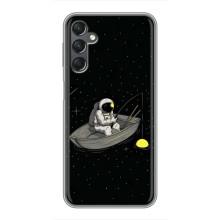 Силиконовый Чехол с принтом "Космонавты" на Samsung Galaxy A25 (A256) – Космонавт на рыбалке