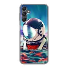 Силиконовый Чехол с принтом "Космонавты" на Samsung Galaxy A25 (A256) – Космонавт в воде