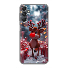 Яркий чехол для Samsung Galaxy A25 (A256) с Зимними Оленятами (Олень среди подарков)