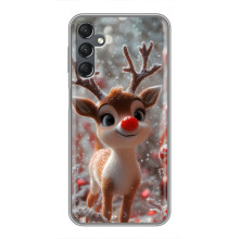 Яркий чехол для Samsung Galaxy A25 (A256) с Зимними Оленятами