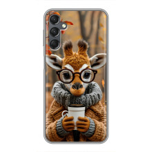 Печатный чехол «Зверята с кофе» для Samsung Galaxy A25 (A256) – Жираф с кофе