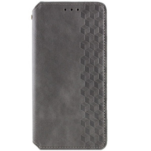 Кожаный чехол-книжка GETMAN Cubic (PU) для Samsung Galaxy A26 5G – Серый