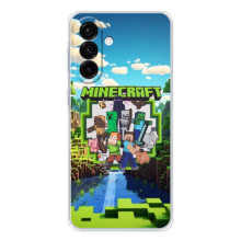 Чохол з картинками Майнкрафт для Galaxy A26 5G – Майнкрафт фон