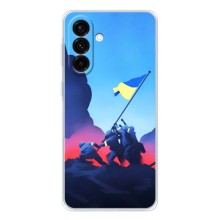 Чехол с украинским воином на Samsung Galaxy A26 5G (Украинский прапор)