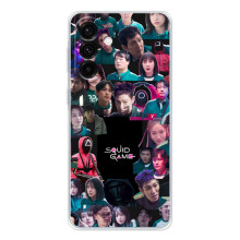 Чехол Гра в кальмара для Samsung Galaxy A26 5G – Коллаж игры кальмара