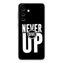 Силиконовый Чехол на Samsung Galaxy A26 5G с картинкой Nike (Never Give UP)