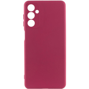 Чехол TPU GETMAN Liquid Silk Full Camera для Samsung Galaxy A27 – Бордовый