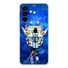 Чехлы для Samsung Galaxy A27 (Leo чемпион) (AlphaPrint) (Месси сборная)