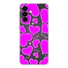 Чехлы для любимой на Гелекси А27 (VPrint) (Pink hearts)