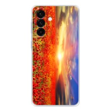 Чехол с картинкой (Стильные) для Гелекси А27 - (AlphaPrint) (Поле тюльпанов)