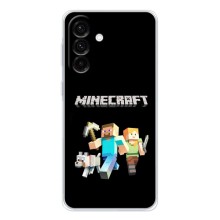Чехол Майнкрафт на Samsung Galaxy A27 (AlphaPrint) Minecraft (герои Minecraft)