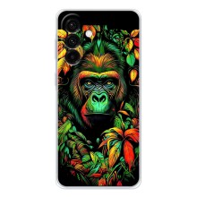 Чехол с Обезьянами Samsung Galaxy A27 - (AlphaPrint) (Обезьяна в тропиках)