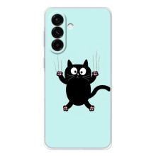 Чехол с принтом для Samsung Galaxy A27 (AlphaPrint) Модные коты (Падающий кот)