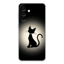 Чехол с принтом для Samsung Galaxy A27 (AlphaPrint) Модные коты (Силуэт котика)