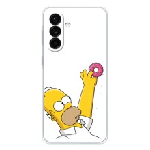 Чехол с Симпсонами для Samsung Galaxy A27 (VPrint) (Гомер с пончиком)