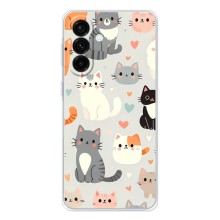 Чехол с рисунком кот на Samsung Galaxy A27 (Коллаж котов)