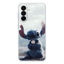 Чехол с рисунком Стич для Samsung Galaxy A27 – Стич с цветочком
