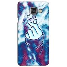 Чехол с принтом для Samsung Galaxy A3 2016 / A3100 / A310F (AlphaPrint - Знак сердечка)