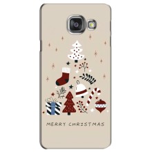 Різдвяні Чохли для Samsung Galaxy A3 2016 / A3100 / A310F (VPrint) (Merry Christmas)