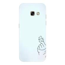 Чехлы (Знак сердечка) на Samsung Galaxy A3 2017 / A320 / A320F – Сердце на голубом