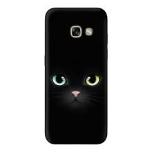 Чехол на тематику: Коты для Samsung Galaxy A3 2017 / A320 / A320F – Черный Котик