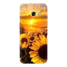 Чехол с Цветами для Samsung Galaxy A3 2017 / A320 / A320F (поле подсолнухов)
