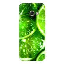 Чехол с изображением  вкусной еды для Samsung Galaxy A3 2017 / A320 / A320F – Яркий ЛАЙМ
