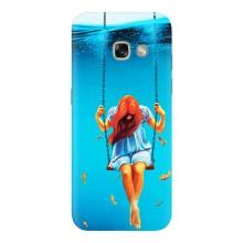 Чехол Стильные девушки на Samsung Galaxy A3 2017 / A320 / A320F (Девушка на качели)