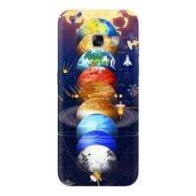 Чехол (ТПУ) с планетами на Samsung Galaxy A3 2017 / A320 / A320F – Арт планети