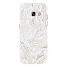 Мраморный чехол на Samsung Galaxy A3 2017 / A320 / A320F (VPrint) (Белый мрамор)
