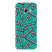 Силиконовый бампер на рождество для Samsung Galaxy A3 2017 / A320 / A320F (Леденцы)