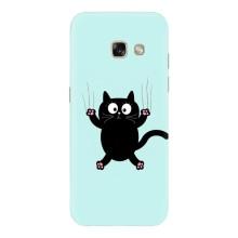 Силиконовый чехол с котиком для Samsung Galaxy A3 2017 / A320 / A320F – Падающий кот