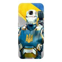 Силиконовый Чехол на Samsung Galaxy A3 2017 / A320 / A320F (Я-Украина) – Украинский робокоп