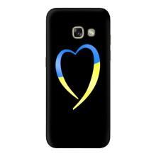 Силиконовый Чехол на Samsung Galaxy A3 2017 / A320 / A320F (Я-Украина) – Украинское сердце