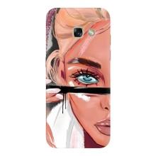 Силиконовый Чехол на Samsung Galaxy A3 2017 / A320 / A320F с картинкой Стильных Девушек – Девушка и ресницы