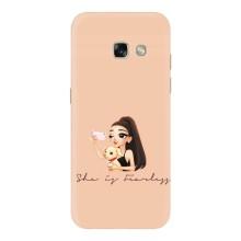 Силиконовый Чехол на Samsung Galaxy A3 2017 / A320 / A320F с картинкой Стильных Девушек – С собакой