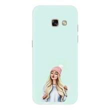 Силиконовый Чехол на Samsung Galaxy A3 2017 / A320 / A320F с картинкой Стильных Девушек – В шапке