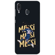 Чохли для Samsung Galaxy A30 2019 (A305F) (Leo чемпіон) (AlphaPrint) (Messi ПСЖ)