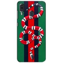 Чохли  GUCCI для Самсунг Ґелексі А30 2019 (А305Ф) (AlphaPrint) (Gucci змія)
