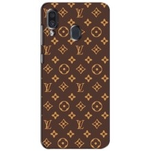 Чохли Луі Вітон для Samsung Galaxy A30 2019 (A305F) (AlphaPrint - LOUIS VUITTON) (фон LOUIS VUITTON)