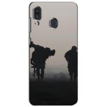 Чехлы на военную тематику для Samsung Galaxy A30 2019 (A305F) – Бой солдат