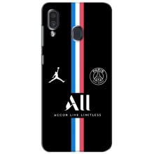 Чохли PSG для Samsung Galaxy A30 2019 (A305F) (AlphaPrint) (футболка ПСЖ)